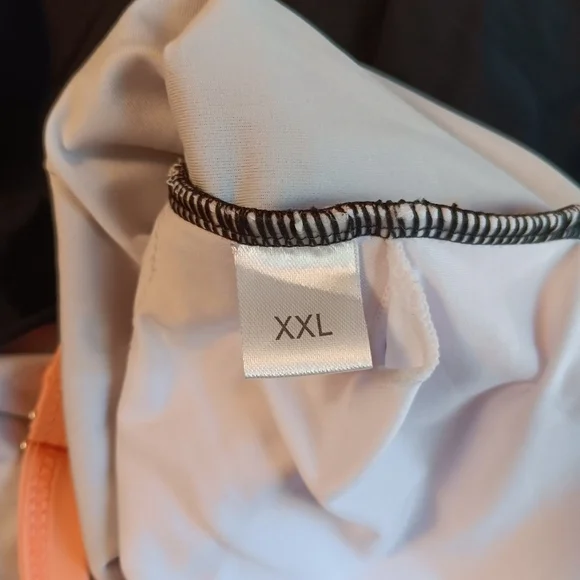 Women's Pink & Black One Piece V-neck Crisscross Tummy Control‎ Bathing Swimsuit - Picture 9 of 13